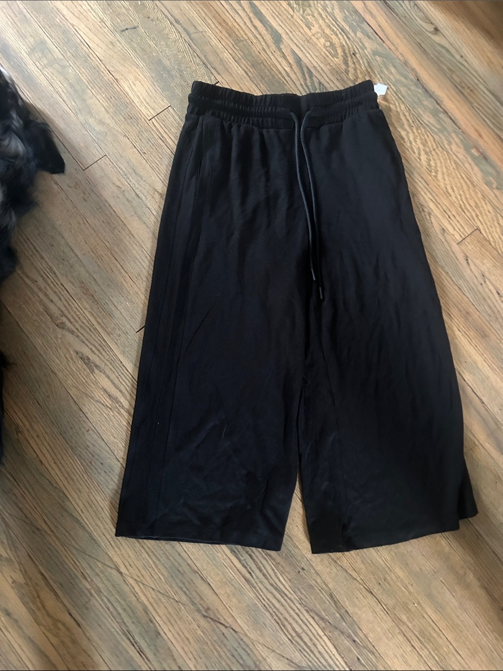 Danskin Black Wide-Leg Drawstring sweatpants
